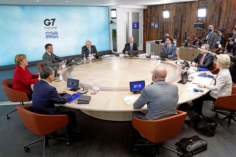 The G7 leaders began their talks on Friday-ede191ef28fea44bf38a930326c386201623475788.jpg